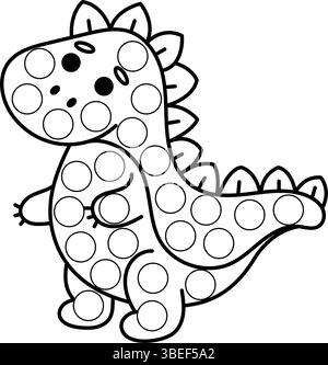 Pages de marqueurs de points avec animal, illustration vectorielle de contour. Illustration de Vecteur