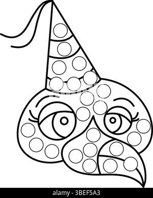 Pages de marqueurs de points avec animal, illustration vectorielle de contour. Illustration de Vecteur