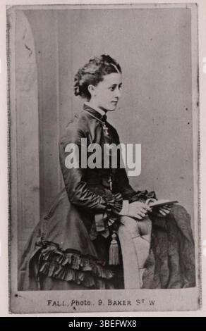 Cette prétendue photographie de Jenny Marx, prise vers 1870, la montre dans un portrait historique de la fin du XIXe siècle. Banque D'Images