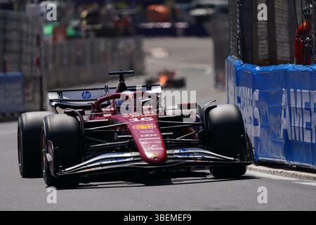 Montecarlo, Monaco. 29/28/2025. Charles Leclerc de Monaco au volant de la (16) Scuderia Ferrari HP SF-25 Ferrari, formule 1 TAG Heuer Gran Premio di Monaco 2025.Credit : Alessio Morgese AG. Foto moral / Emage / Alamy Live news Banque D'Images