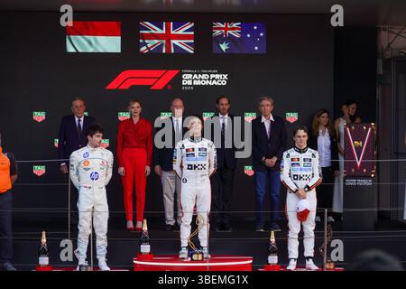 Montecarlo, Monaco. 29/28/2025. Charles Leclerc, Lando Norris, Oscar Piastri, Formula 1 TAG Heuer Gran Premio di Monaco 2025.Credit : Alessio Morgese AG. Foto moral / Emage / Alamy Live news Banque D'Images