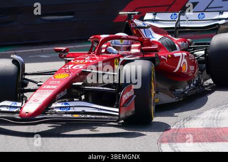 Montecarlo, Monaco. 29/28/2025. Charles Leclerc de Monaco au volant de la (16) Scuderia Ferrari HP SF-25 Ferrari, formule 1 TAG Heuer Gran Premio di Monaco 2025.Credit : Alessio Morgese AG. Foto moral / Emage / Alamy Live news Banque D'Images