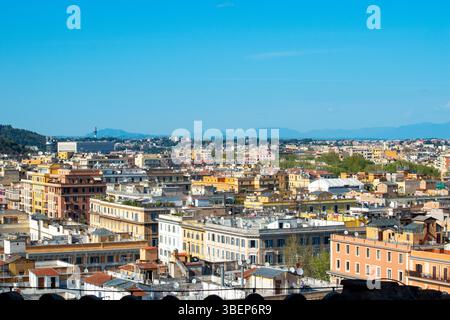 Vue du paysage urbain de la ville de Rome, Italie. Banque D'Images