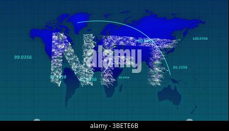 Image de filature de brins d'adn et de traitement de données médicales Banque D'Images