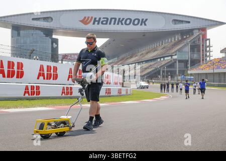 Trackwalk pendant l'ePrix de Shanghai, 10e et 11e manche du Championnat du monde ABB FIA de formule E 2024-25, sur le circuit international de Shanghai du 31 mai au 1er juin 2025 à Shanghai, en Chine Banque D'Images