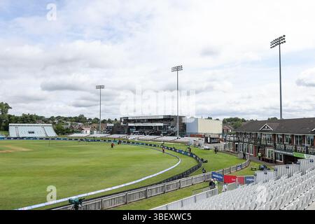 Derby, Royaume-Uni. 30 mai 2025. Une vue générale du terrain lors du match de la série ODI pour femmes entre les femmes d'Angleterre et les femmes des Antilles au County Ground, Derby, Royaume-Uni, le 30 mai 2025. Crédit photo : Stuart Leggett/UK Sports pics Ltd Utilisation éditoriale uniquement, licence requise pour une utilisation commerciale. Aucune utilisation dans les Paris, les jeux ou les publications d'un club/ligue/joueur. Crédit : UK Sports pics Ltd/Alamy Live News Banque D'Images