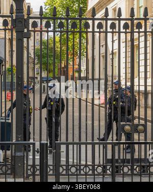 Downing Street Whitehall Londres Banque D'Images