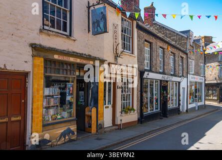 Powys, Hay-on-Wye, Murder and Mayhem Bookshop, Royaume-Uni Banque D'Images