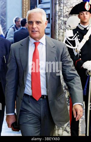 Roma, Italie. 30 mai 2025. L'ad di Unicredit Andrea Orcel durante la presentazione della Relazione annuale della Banca d'Italia, Roma, Venerdì 30 Maggio 2025 (Foto Roberto Monaldo/LaPresse) Unicredit CEO Andrea Orcel lors de la présentation du rapport annuel de la Banque d'Italie, Rome, vendredi 30 mai 2025 (photo de Roberto Monaldo/LaPresse) crédit : LaPresse/Alamy Live News Banque D'Images