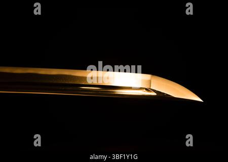 Épée de Katana au Seki Swordsmith Museum, Gifu, Japon. Banque D'Images