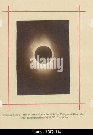 Rapports sur les observations de l'éclipse totale du soleil, 21-22 décembre 1889 et de l'éclipse totale de la lune, 22 juillet 1888 : auxquels s'ajoute un catalogue de la bibliothèque, rapports sur les observations de l'éclipse totale du soleil, page de titre recto - prêché, livre, photos, livres photographiques illustrés, MAI 1990, façade intérieure - manuscrite, SMITHSONIAN/ MUSÉE NATIONAL/ INSTITION, hauteur 234 mm, largeur 157 mm, épaisseur, 20 mm Banque D'Images