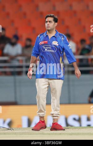 Chandigarh, Inde. 31 mai 2025. CHANDIGARH, INDE - MAI 30 : le propriétaire des Indiens de Bombay Akash Ambani lors du match des finales Eliminator IPL 2025 entre les Titans du Gujarat et les Indiens de Bombay au New PCA Stadium le 30 mai 2025, à Chandigarh, en Inde. (Photo de Surjeet Yadav/MB Media) crédit : MB Media solutions/Alamy Live News Banque D'Images