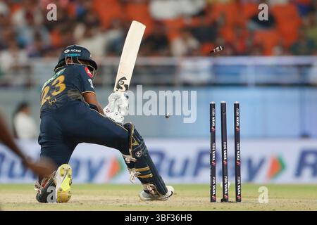 Chandigarh, Inde. 31 mai 2025. CHANDIGARH, INDE - MAI 30 : SAI Sudharsan des Titans de Gujrat a joué lors de la finale Eliminator IPL 2025 entre les Titans de Gujarat et les Indians de Mumbai au New PCA Stadium le 30 mai 2025, à Chandigarh, en Inde. (Photo de Surjeet Yadav/MB Media) crédit : MB Media solutions/Alamy Live News Banque D'Images