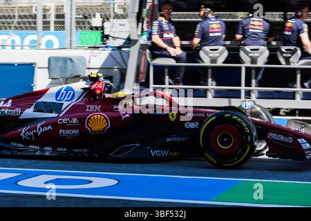 Circuit de Catalunya, Barcelone, Espagne. 30 mai 2025 ; Lewis Hamilton de Grande-Bretagne et Scuderia Ferrari lors du Grand Prix d'Espagne de formule 1 Banque D'Images