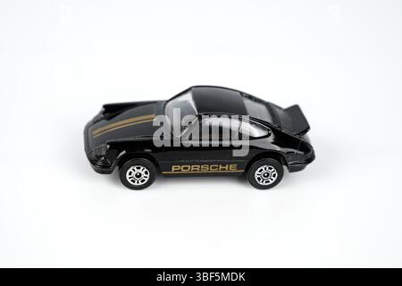 Modèle de voiture jouet Porsche 911 de Corgi Juniors – pays de Galles, Royaume-Uni – 17 mai 2025 Banque D'Images