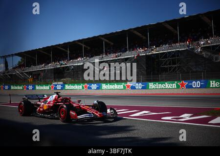 MontmelÃ, Barcelone, Espagne. 30 mai 2025. 16 Charles Leclerc, (mon) Scuderia Ferrari SF25, lors du GP d'Espagne, Barcelone 29 mai-1er juin 2025, MontemelÃ² Championnat du monde de formule 1 2025. Crédit : Federico Basile/ZUMA Press Wire/ZUMA Wire/Alamy Live News Banque D'Images