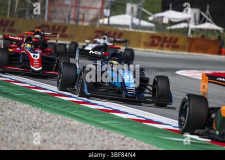 31 HO Christian (sgp), DAMS Lucas Oil, Dallara F3 2025, action lors de la 5ème manche du Championnat FIA de formule 3 2025 du 30 mai au 1er juin 2025 sur le circuit de Barcelona-Catalunya, à Montmelo, Espagne Banque D'Images