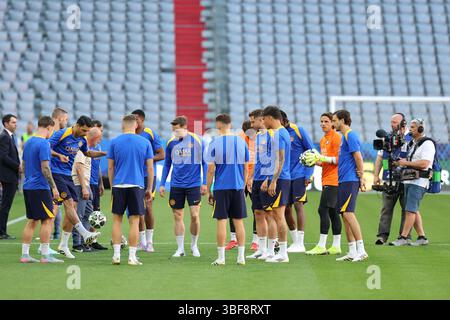 3 mai 2025 ; Allianz Arena, Munich, Allemagne ; finale de la Ligue des Champions Football, Paris Saint Germain contre l'Inter Milan ; session d'entraînement FC Inter crédit : action plus Sports images/Alamy Live News Banque D'Images