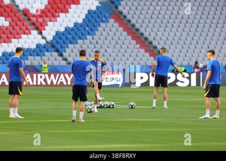 3 mai 2025 ; Allianz Arena, Munich, Allemagne ; finale de la Ligue des Champions Football, Paris Saint Germain contre l'Inter Milan ; session d'entraînement FC Inter crédit : action plus Sports images/Alamy Live News Banque D'Images