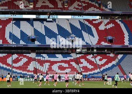 3 mai 2025 ; Allianz Arena, Munich, Allemagne ; finale de la Ligue des Champions Football, Paris Saint Germain contre Inter Milan ; séance d'entraînement avec des joueurs du PSG crédit : action plus Sports images/Alamy Live News Banque D'Images