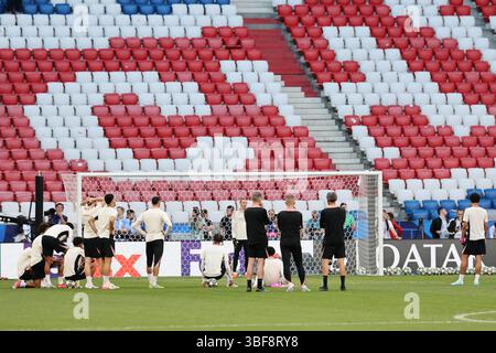 3 mai 2025 ; Allianz Arena, Munich, Allemagne ; finale de la Ligue des Champions Football, Paris Saint Germain contre l'Inter Milan ; séance d'entraînement pour le PSG crédit : action plus Sports images/Alamy Live News Banque D'Images