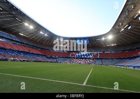 3 mai 2025 ; Allianz Arena, Munich, Allemagne ; finale de la Ligue des Champions Football, Paris Saint Germain contre l'Inter Milan ; entraînement à l'Allianz Arena Stadium crédit : action plus Sports images/Alamy Live News Banque D'Images