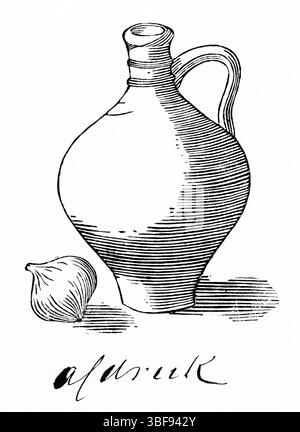 Reproduction fidèle de la gravure sur bois de Julie de Graag en 1900. Œuvres d'art du domaine public du Rijksmuseum. Haute résolution pour textiles, éditorial, décoration. Néerlandais minimal Banque D'Images