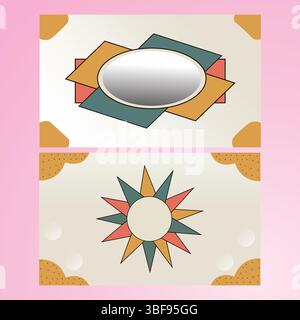 Design plat rétro style pop art background.Comic rayons illustrations vectorielles dans un style rétro. Illustration de Vecteur