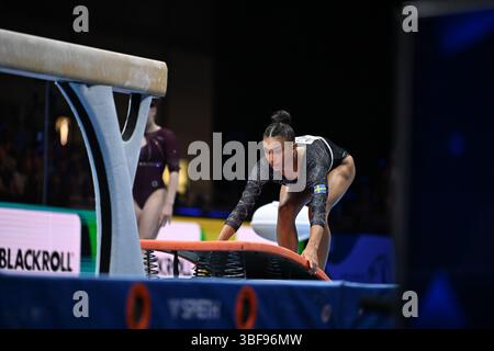 Leipzig, Allemagne. 31 mai 2025. ECH Leipzig 2025 capturé à la Messe Halle 1, Leipzig le 31.mai.2025 par Filippo Tomasi Photography pendant le deuxième jour de la finale de l'appareil artistique européen masculin et féminin, gymnastique à Leipzig, Allemagne, mai 31 2025 crédit : Agence photo indépendante/Alamy Live News Banque D'Images