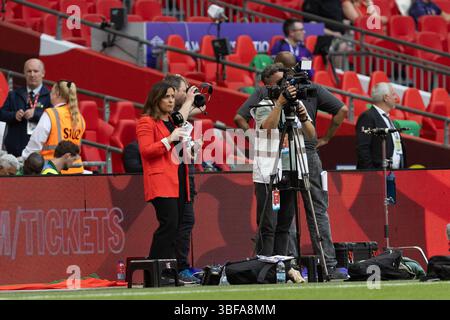 Londres, Royaume-Uni. 30 mai 2025. Londres, 30 mai 2025 : lors du match de football de l'UEFA Womens Nations League entre l'Angleterre et le Portugal au stade de Wembley, le 30 mai 2025, Londres, Angleterre. (Pedro Soares/SPP) crédit : photo de presse SPP Sport. /Alamy Live News Banque D'Images