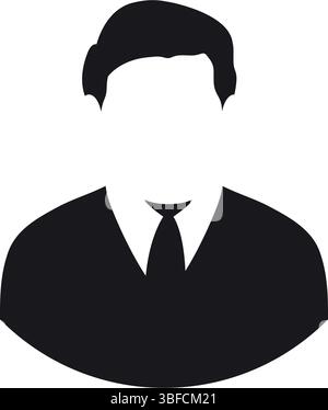 icône de vecteur d'homme d'affaires isolé Illustration de Vecteur