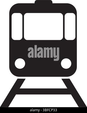 L'icône de métro dans le style. Métro Train vector illustration on white background isolés. Fret ferroviaire concept d'entreprise. Illustration de Vecteur