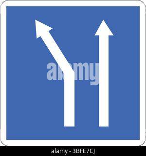 Signalisation routière : signalisation par la route Illustration de Vecteur
