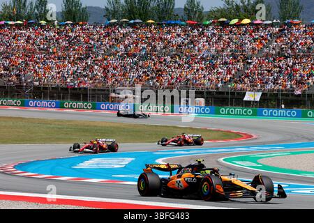 Barcelone, Espagne. 19 février 2024. Lando Norris (GBR, McLaren F1 Team), Grand Prix de F1 d'Espagne sur le circuit de Barcelona-Catalunya le 19 février 2024 à Barcelone, Espagne. (Photo de HOCH Zwei) crédit : dpa/Alamy Live News Banque D'Images