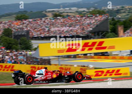 Barcelone, Espagne. 19 février 2024. #16 Charles Leclerc (MCO, Scuderia Ferrari HP), Grand Prix de F1 d'Espagne au circuit de Barcelona-Catalunya le 19 février 2024 à Barcelone, Espagne. (Photo de HOCH Zwei) crédit : dpa/Alamy Live News Banque D'Images