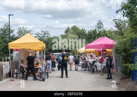 West Norwood Feast dans le sud de Londres, Angleterre. West Norwood Feast est un festival de marché de rue autofinancé et géré par des bénévoles à Lambeth. Photo : SMP News Banque D'Images