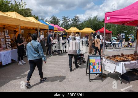 West Norwood Feast dans le sud de Londres, Angleterre. West Norwood Feast est un festival de marché de rue autofinancé et géré par des bénévoles à Lambeth. Photo : SMP News Banque D'Images