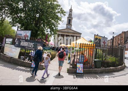 West Norwood Feast dans le sud de Londres, Angleterre. West Norwood Feast est un festival de marché de rue autofinancé et géré par des bénévoles à Lambeth. Photo : SMP News Banque D'Images