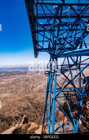 Vue depuis Sandia Peak tramway ; Albuquerque ; Nouveau-Mexique ; États-Unis Banque D'Images