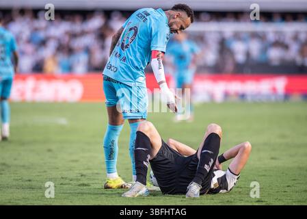 Santos, Brésil. 01 juin 2025. SANTOS, BRÉSIL - juin 01 : Neymar Jr. de Santos lors du match Brasileirao 2025 entre Santos et Botafogo au stade Urbano Caldeira le 6,{iptcyear} à Santos, Brésil. (Photo de Guilherme Veiga/PxImages) crédit : PX images/Alamy Live News Banque D'Images