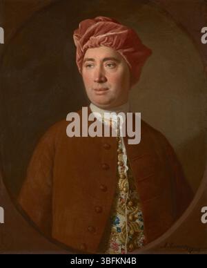 David Hume de Allan Ramsay, 1754 ; Banque D'Images