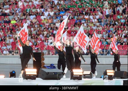 Leipzig, Allemagne. 31 mai 2025. Leipzig, Allemagne, 31 mai 2025 : Gala du stade 2025 du Festival international allemand de gymnastique, Leipzig, Allemagne. (Sven Beyrich/SPP) crédit : photo de presse sportive SPP. /Alamy Live News Banque D'Images