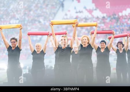 Leipzig, Allemagne. 31 mai 2025. Leipzig, Allemagne, 31 mai 2025 : Gala du stade 2025 du Festival international allemand de gymnastique, Leipzig, Allemagne. (Sven Beyrich/SPP) crédit : photo de presse sportive SPP. /Alamy Live News Banque D'Images