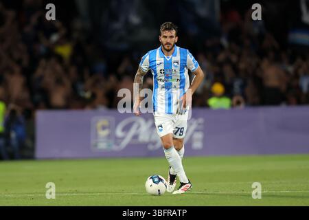 Terni, Italie. 03 juin 2025. Lancini Edoardo (Pescara) lors de la finale Play Off Italian série C, match Ternana Calcio vs Pescara 02 juin 2025 au stade Liberati de Terni Italie (photo de Luca Marchetti/LiveMedia) lors de Ternana vs pescara, match de football italien Coppa Italia Serie C à Terni, Italie, 02 juin 2025 crédit : Agence photo indépendante/Alamy Live News Banque D'Images