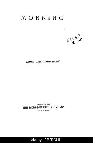 Cette image intitulée 'Morning 1907' dépeint la sérénité tranquille d'un matin tôt en 1907. C'est une photographie historique qui capture la vie quotidienne et l'atmosphère de la période, offrant un récit visuel de la vie au début des années 1900 Banque D'Images