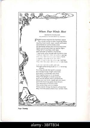 Ce programme de la Journée Arbor and Bird de 1913/1914 comprend des détails sur l'histoire de la Journée Arbor and Bird, des conseils de plantation d'arbres et des arbres et oiseaux indigènes de l'Indiana. Banque D'Images