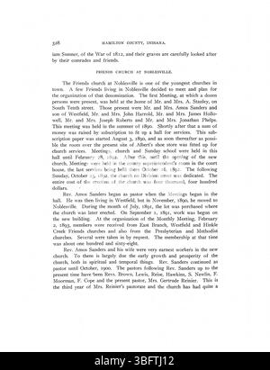 Cette section de l'histoire illustrée du comté de Hamilton en 1915 détaille les débuts du comté, mettant en évidence des croquis biographiques clés de résidents influents et des événements historiques importants. Banque D'Images