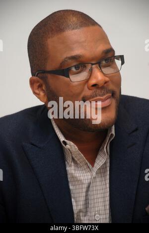 Tyler Perry à la séance de presse pour Alex Cross au four Seasons Hotel à Beverly Hills, Californie - 6 octobre 2012 Banque D'Images