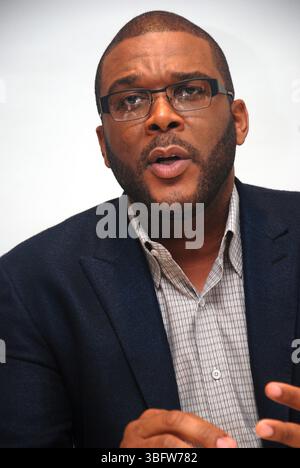 Tyler Perry à la séance de presse pour Alex Cross au four Seasons Hotel à Beverly Hills, Californie - 6 octobre 2012 Banque D'Images