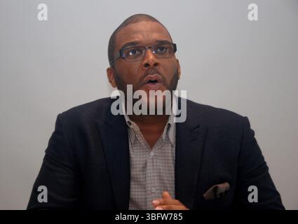 Tyler Perry à la séance de presse pour Alex Cross au four Seasons Hotel à Beverly Hills, Californie - 6 octobre 2012 Banque D'Images